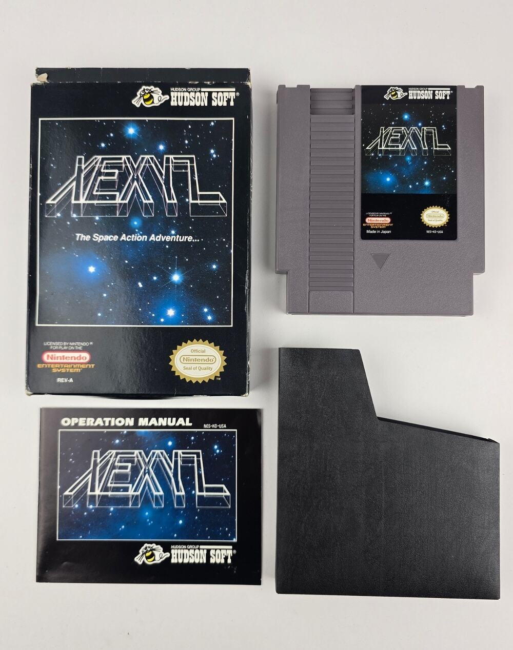 Xexyz Nes Nintendo Cib Complete Tested Authentic Game Manual Box